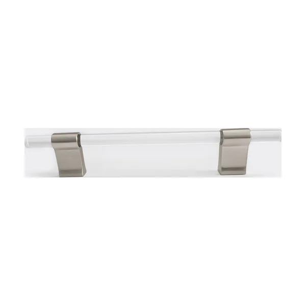 LENA CLEAR Cabinet Handles handle in Brushed Nickel, 128mm
