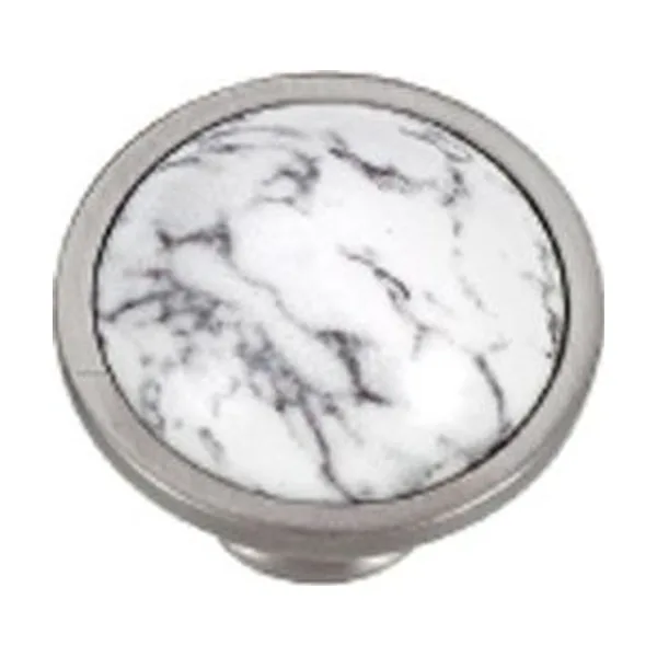 SOUTHDALE 1 Cabinet Handles knob in Antique Nickel/Ceramic