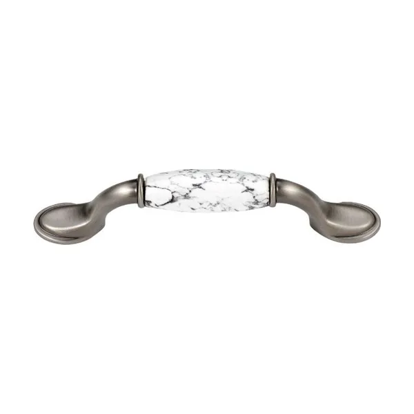 SOUTHDALE 3 Cabinet Handles handle in Antique Nickel/Ceramic, 96mm