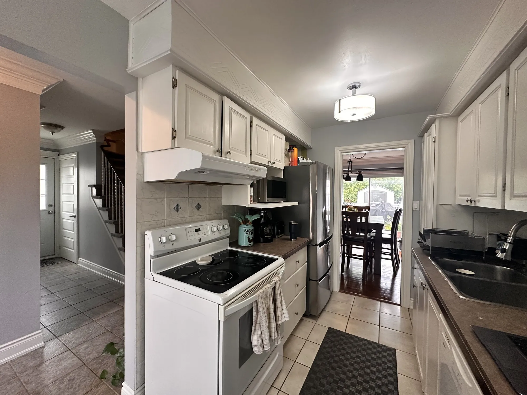 Before — new kitchen supplied and fitted, off white with quartz in Richview, Etobicoke