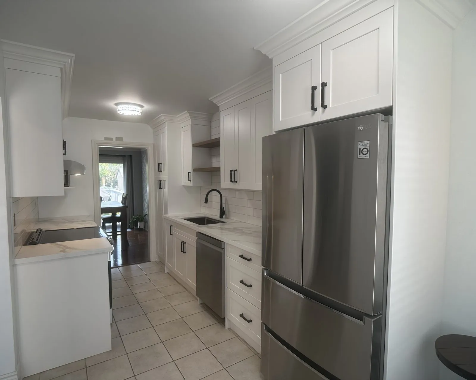 After — dated galley stripped out, new cabinetry built and fitted — Ford, Oakville