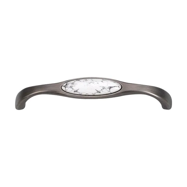 SOUTHDALE 2 Cabinet Handles handle in Antique Nickel/Ceramic, 128mm