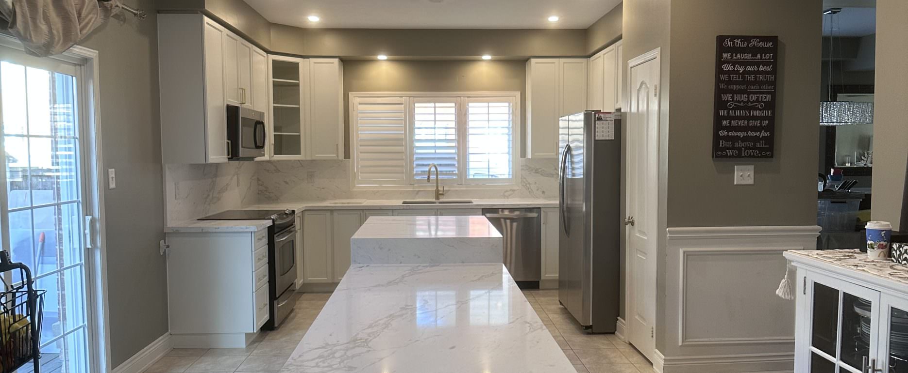 Portfolio 1 Project 6150 – kitchen cabinet painting with millwork in ajax, ontario